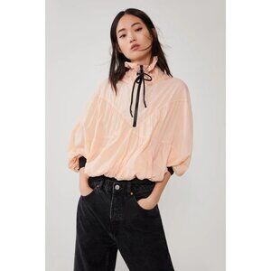 NWT Zara pink & black trim accent water repellent lightweight athletic top, XL